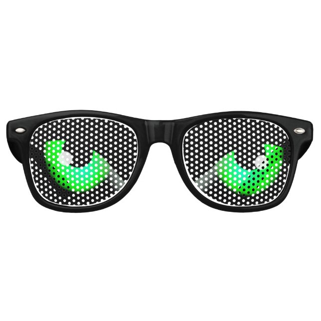 Lunettes de soleil de la soirée Evil Animal Vert (Devant)