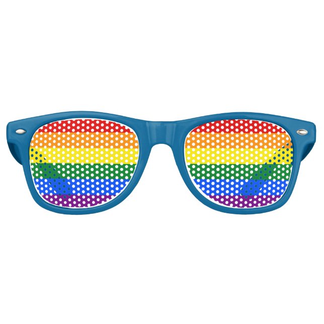 Lunettes de soleil de Party Shades - Fierté drapea (Devant)