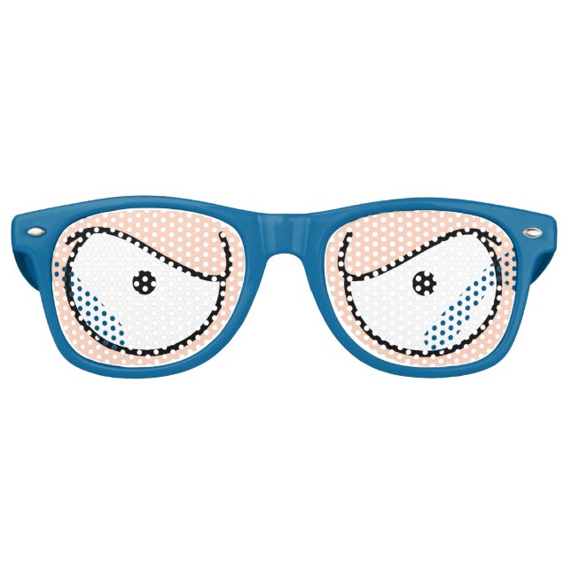 Lunettes de soleil de peau claire en colère (Devant)