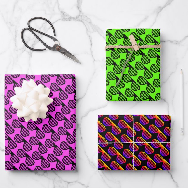 Lunettes de soleil d'été draps papier d'emballage  (Recto)
