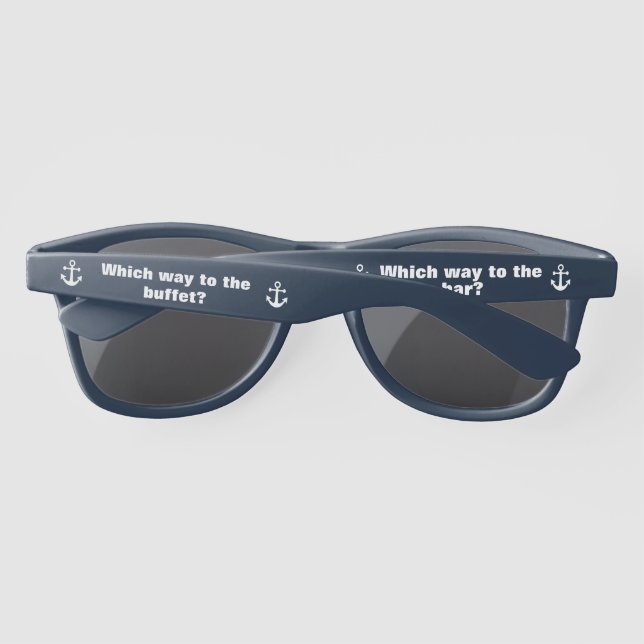Lunettes De Soleil Drôle Buffet Bar Cruise Livraison Cadeau (Dos)