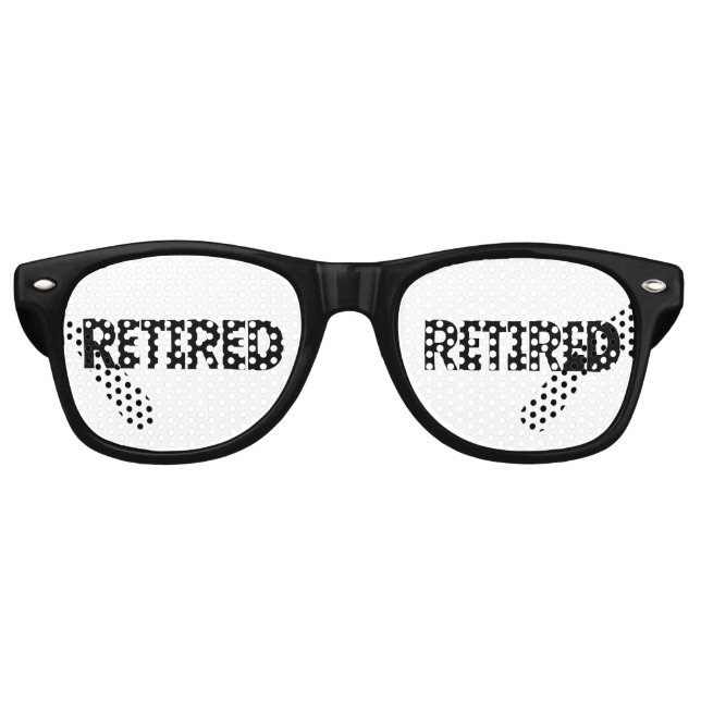 LUNETTES DE SOLEIL DU PARTI DE RETRAITE (Devant)