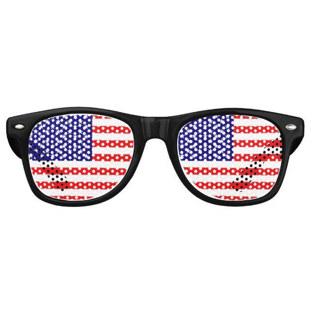 Lunettes de soleil du parti - Drapeau des États-Un (Devant)