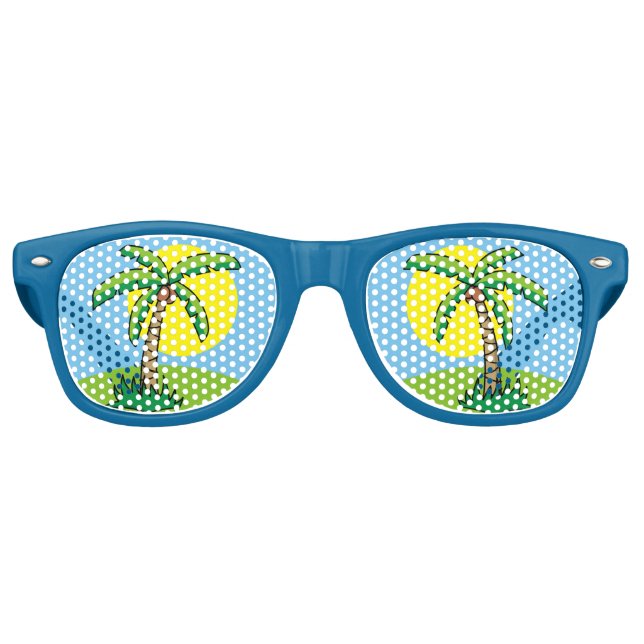 Lunettes de soleil en caricature Palm Tree (Devant)