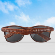 Lunettes de soleil en plastique élégantes Faux Woo