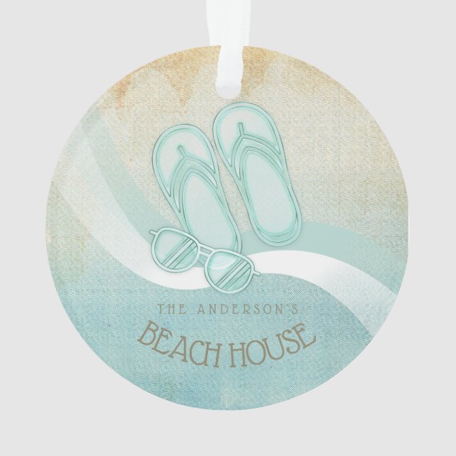 Lunettes de soleil et tongs Beach House Aqua ID623 (dos)