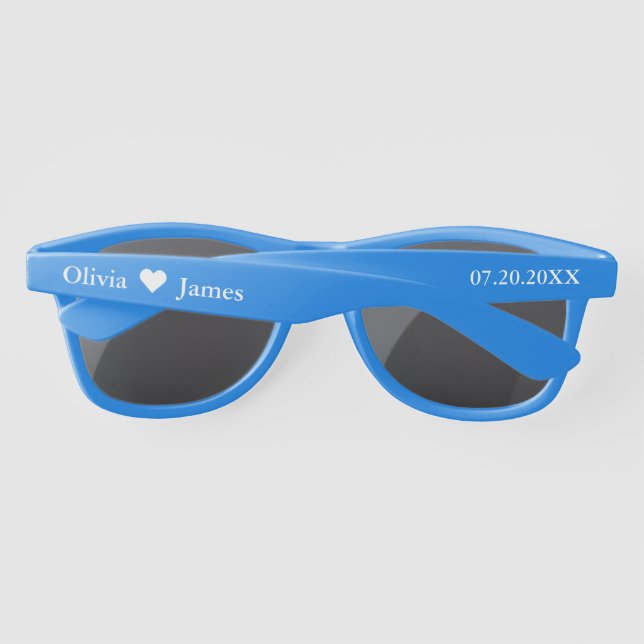 Lunettes De Soleil Faveur de mariage personnalisée (Dos)