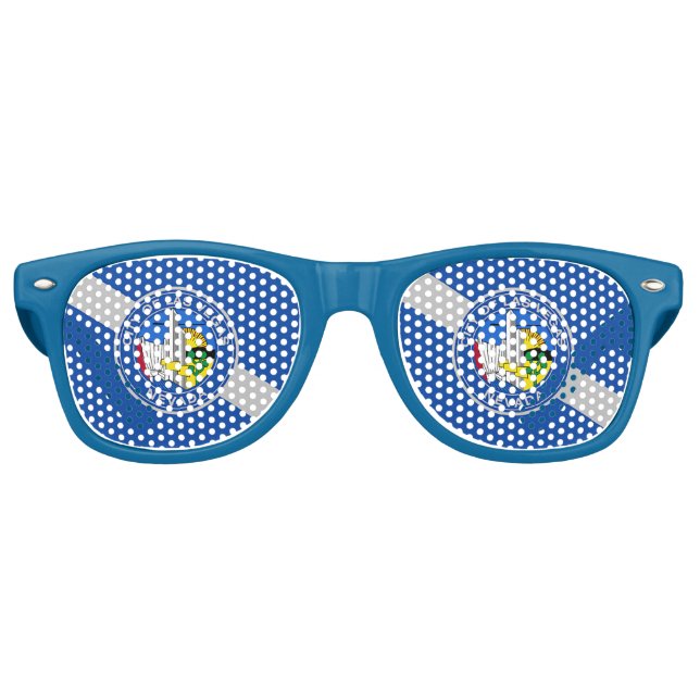 Lunettes de soleil Fête avec drapeau de Las Vegas (Devant)