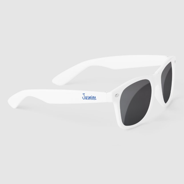 Lunettes De Soleil Fête de week-end de Bachelorette Bleu Poussiéreux  (Droite)