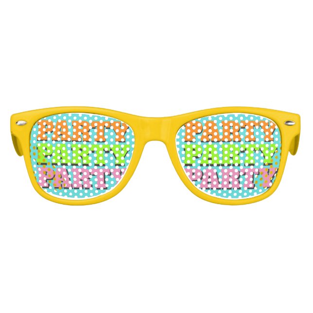 Lunettes de soleil "FÊTE" des années 80 (Devant)