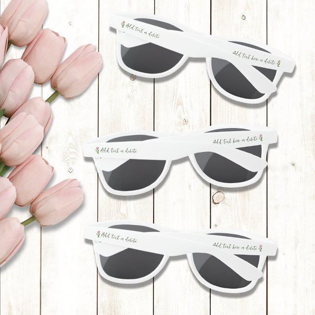 Lunettes De Soleil Fleur de tulipe rose (Créateur téléchargé)