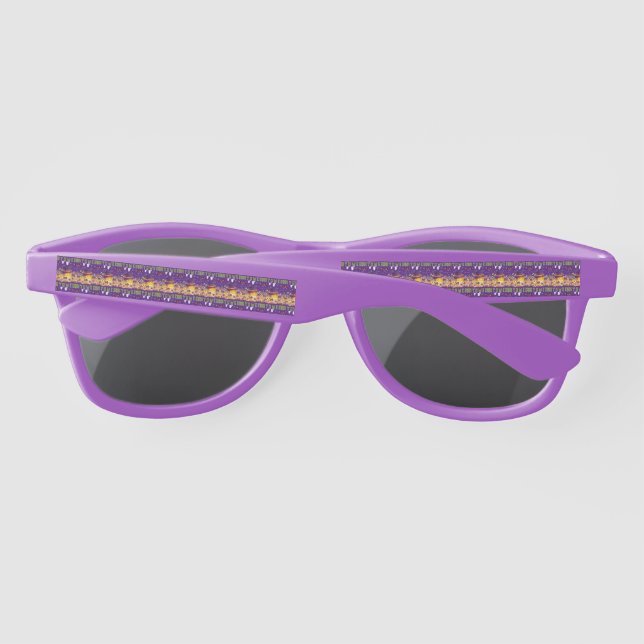 Lunettes De Soleil Fun Casquette violet Catoween, mignon Citrouille o (Dos)