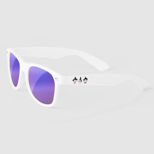 Lunettes De Soleil Happy Halloween chats illustration (Gauche)