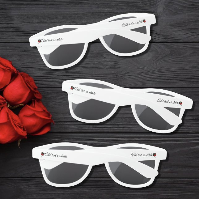 Lunettes De Soleil Imaginaire de Roses rouges Dragon Noir (Créateur téléchargé)