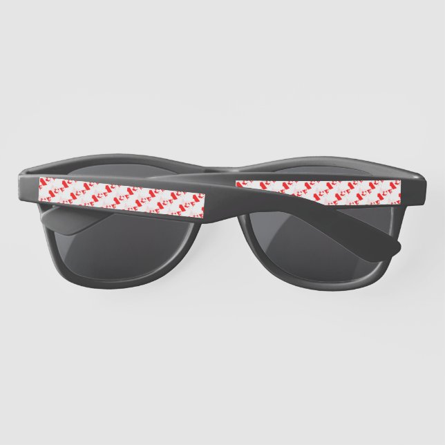 Lunettes De Soleil LA Feuille d'érable patriotique du DRAPEAU CANADA (Dos)