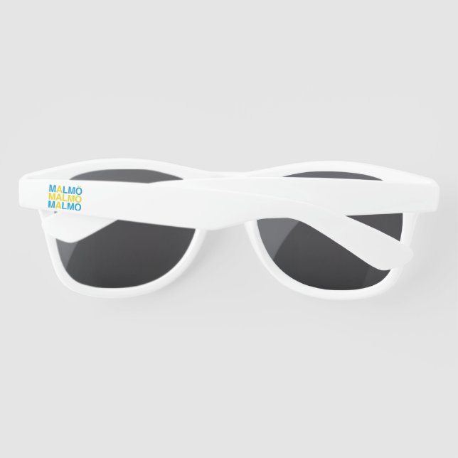 Lunettes De Soleil MALMO Swedish Flag (Dos)