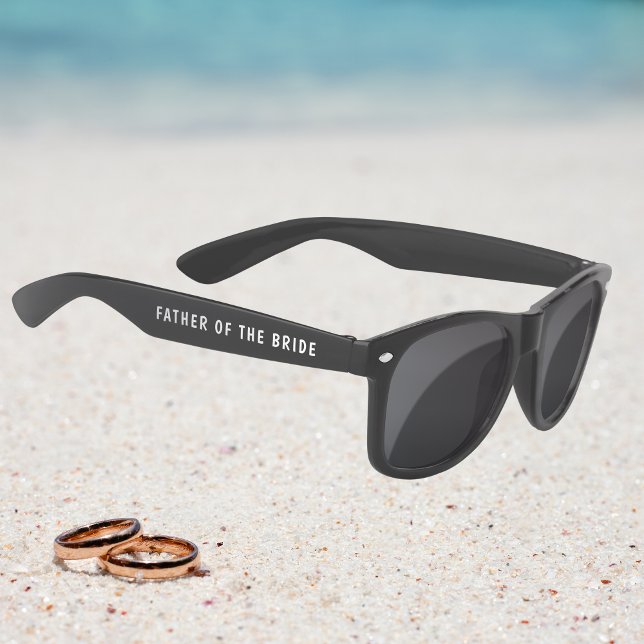 Lunettes De Soleil Mariage Père De La Mariée Nom Personnalisé (Créateur téléchargé)