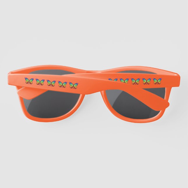 Lunettes De Soleil Monarque papillon arc-en-ciel (Dos)