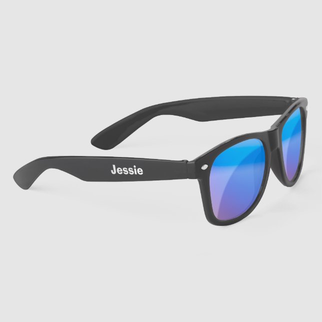 Lunettes De Soleil Monogramme blanc teintes personnalisées 4Jessie (Droite)