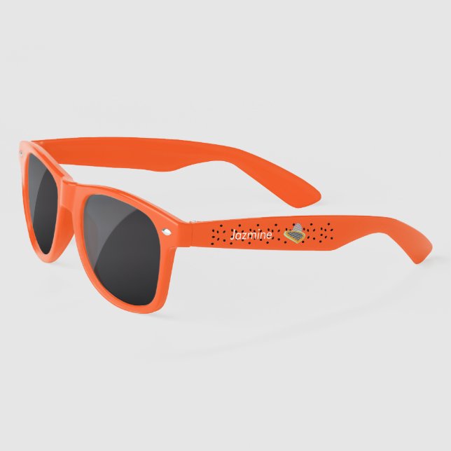 Lunettes De Soleil Papaya d'été Nom tropical monographique (Gauche)