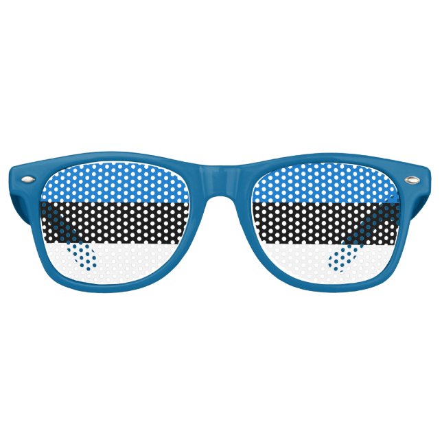 Lunettes de soleil Party Shades avec drapeau d'Est (Devant)