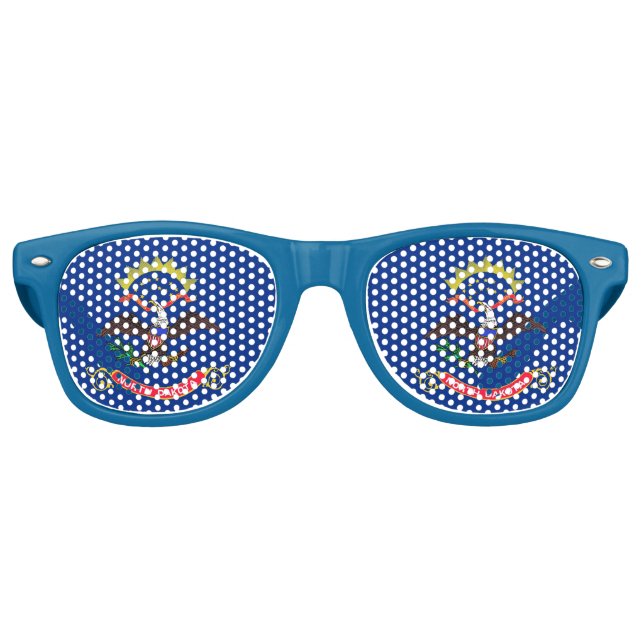 Lunettes de soleil Party Shades avec drapeau du Da (Devant)