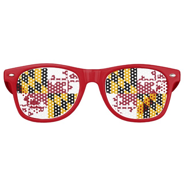 Lunettes de soleil Party Shades avec drapeau du Ma (Devant)