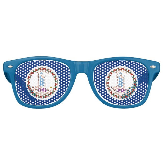 Lunettes de soleil Party Shades - drapeau de Virgi (Devant)