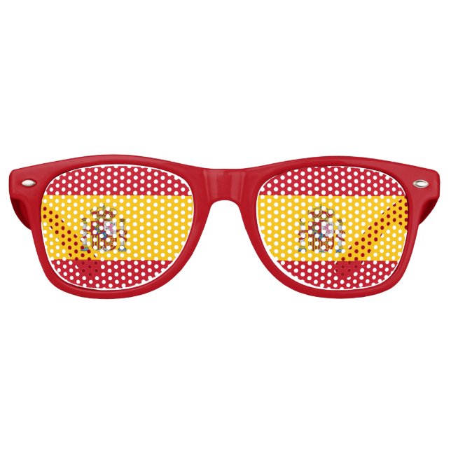 Lunettes de soleil Party Shades - drapeau d'Espagn (Devant)