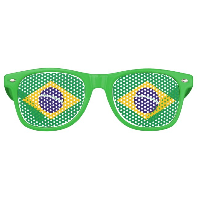 Lunettes de soleil Party Shades - drapeau du Brési (Devant)