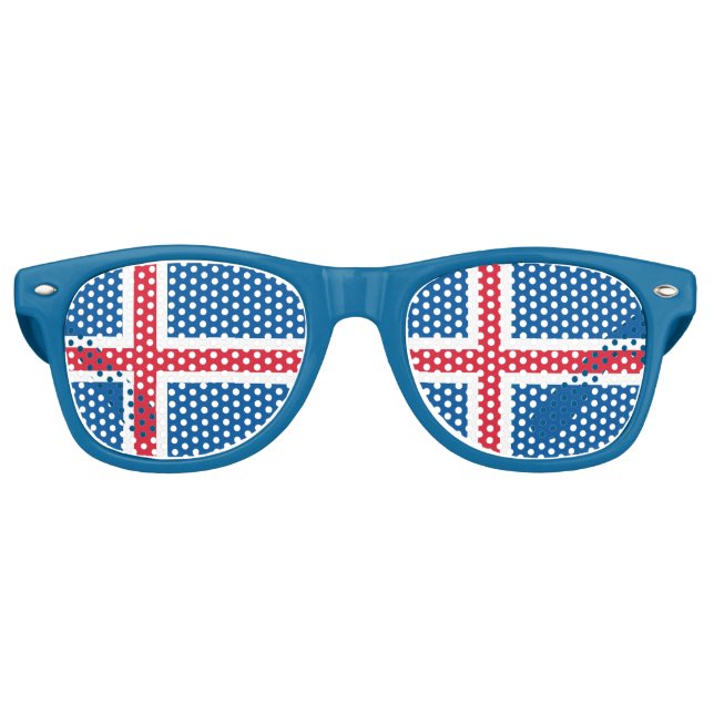 Lunettes de soleil Party Shades - drapeau islandai (Devant)