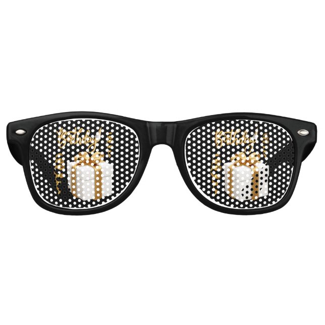 Lunettes de soleil rétro pour fête d'anniversaire  (Devant)