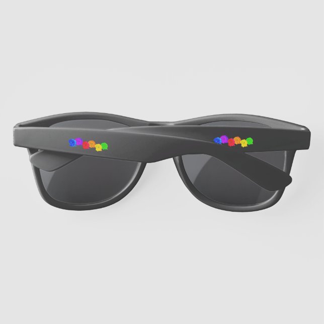 Lunettes De Soleil Roses arc-en-ciel (Dos)