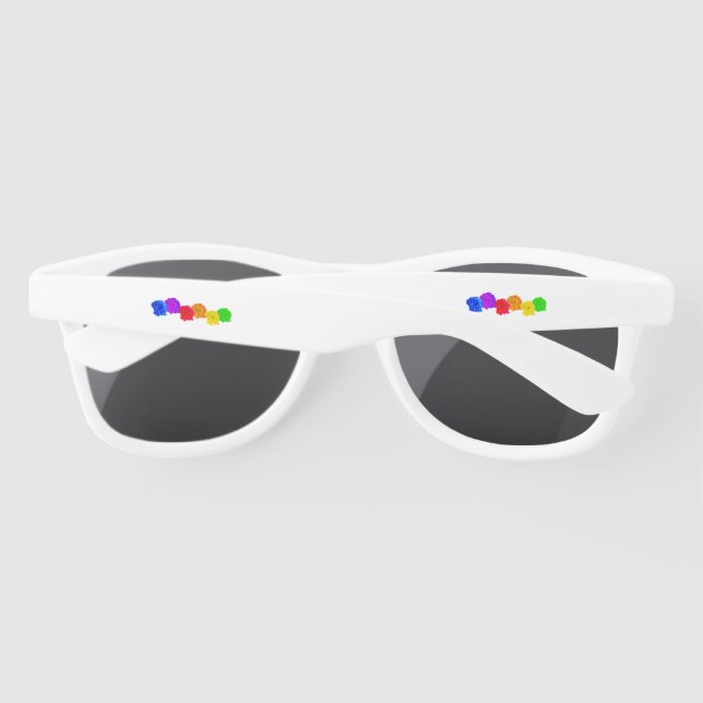 Lunettes De Soleil Roses arc-en-ciel (Dos)
