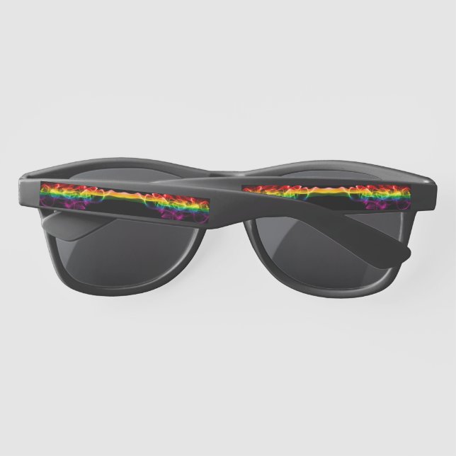 Lunettes De Soleil SlipperyJoe's fumée vif arc-en-ciel célébré (Dos)