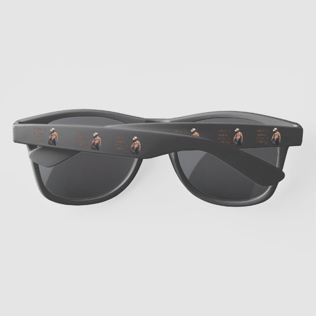 Lunettes De Soleil SlipperyJoe's save horse ride paille cowboy casque (Dos)