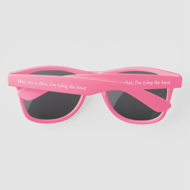 Lunettes De Soleil Soirée de mariage Bachelorette Bachelor Party Favo (Dos)