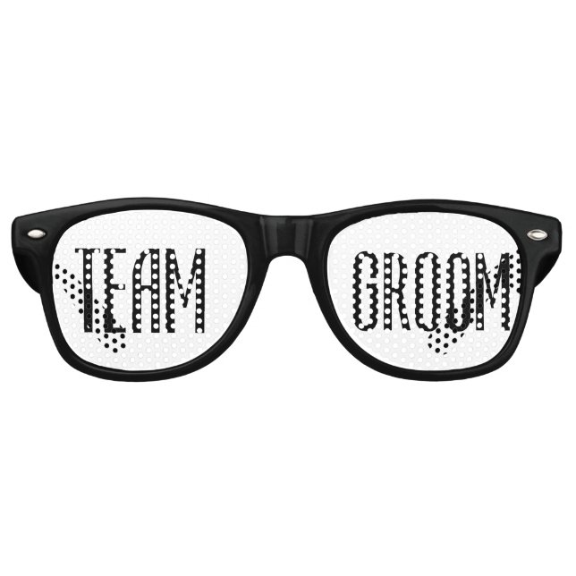Lunettes de soleil Team Groom Cool moderne noir et (Devant)