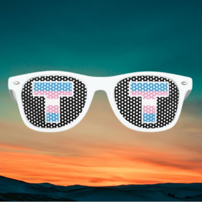 Lunettes de soleil Trans Pride Capital T (Créateur téléchargé)