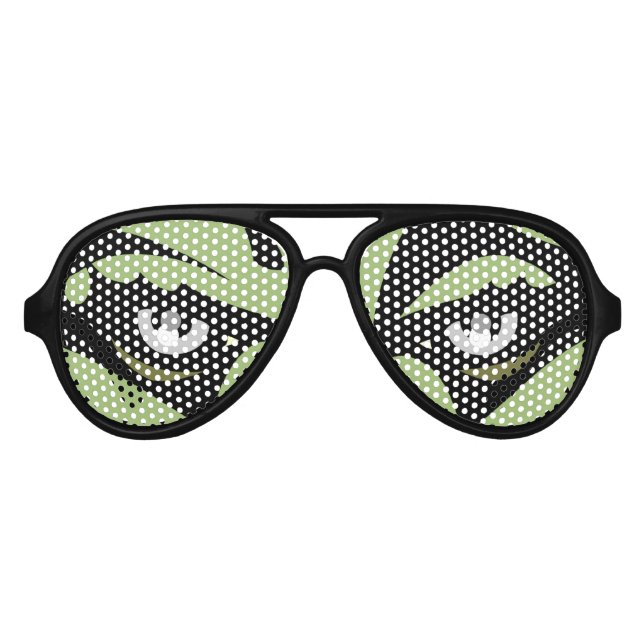 Lunettes de soleil Zombie Yeux Fun Zombie Costume  (Devant)