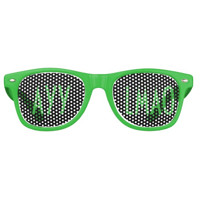 Lunettes de texte Ayy Lmao Alien (Devant)