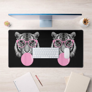 Lunettes de Tigre Femmes Drôles & Bubble Gum Rose