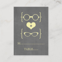 Lunettes Geek Jaune Tableau de Chalet Cartes de Pl