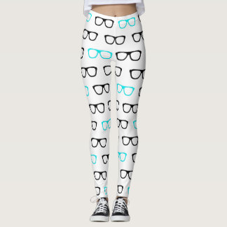 lunettes geeky bleu geek leggings