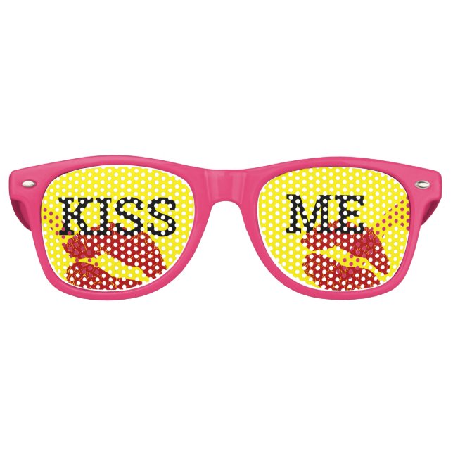 Lunettes rétro KISS ME / Lunettes de soleil pour f (Devant)