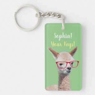 Lunettes rouges mignonnes Alpaca do-it-yourself, M