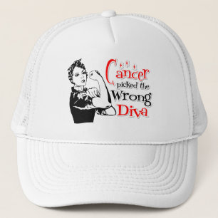 Lung Cancer Picked The Wrong Diva Truckerkappe