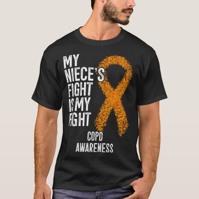Lung Disease My Niece s Fight Is My Fight COPD Awa T-Shirt (Vorderseite)