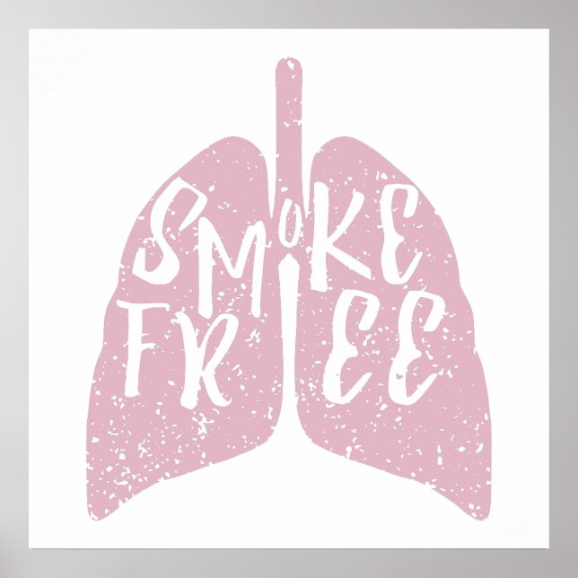 Lung Health Smoke Free Poster (Vorne)