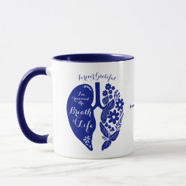 Lung Transplant Wildblume Atem des Lebens Custom Tasse